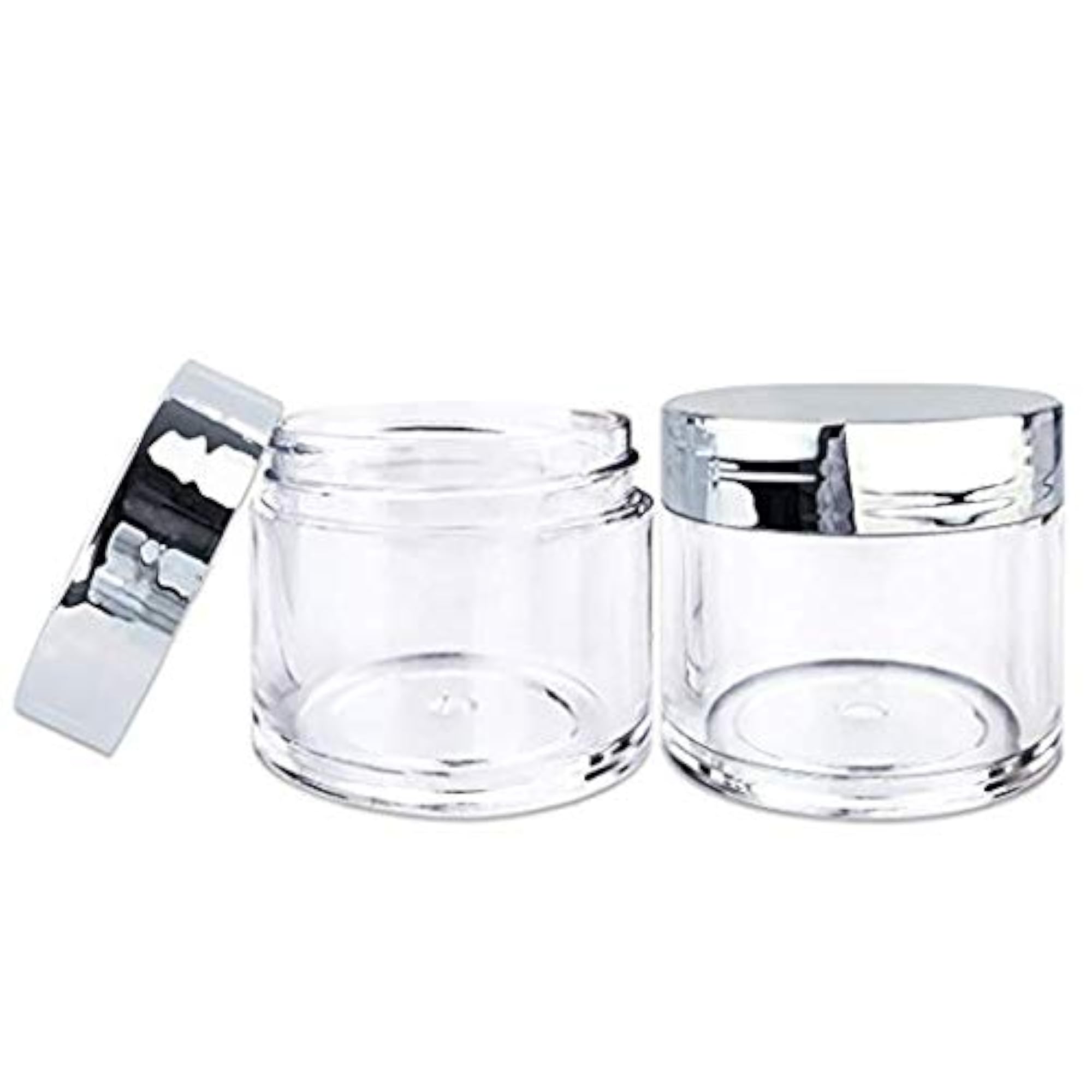 Cosmetic BPA Free Empty Container Silver Color-100 Ml