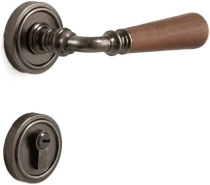 Door Lock Handle Lock Indoor Silent Split Door Lock Hardware Accessories(B-Silent Lock)