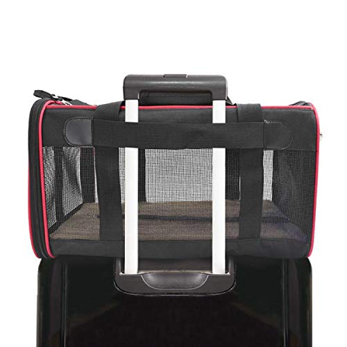 Kit Bolsa Pet para Transporte Vermelha + Mordedor Brinde