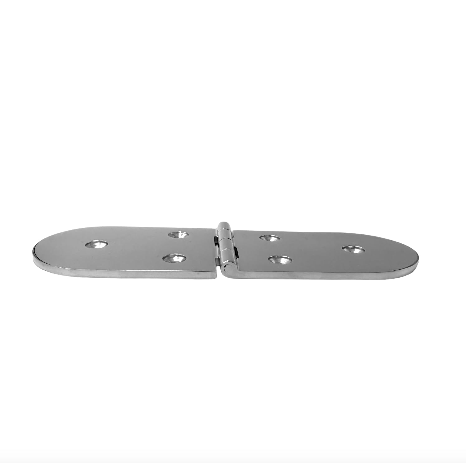 HS0092 Stainless Steel Hinges Double Half Round Hinge Bracket Hinge Steel Heavy Duty Stainless Steel V4A AISI 316 Opening Angle Top 190 x 65 x 4 mm Corrosion Resistant Seawater Resistant (Pack of 2) - Image 4