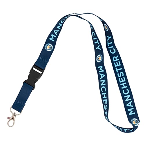 Desert Cactus Manchester City Lanyard Man City MCFC Football Soccer Car Keys ID Badge Holder Keychain Detachable Breakaway Snap Buckle (Lanyard 2)
