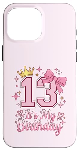 It's My 13th Birthday ���̎q �R�P�b�g���{�� �s���N 13�� �X�}�z�P�[�X iPhone 16 Pro Max �p