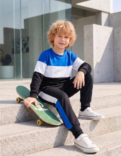 Image of Boys Clothes Boy Outfits 2-Piece Long Sleeve Sweatshirt Tops and Pants Fall Winter Outfits Set 3-14 Years