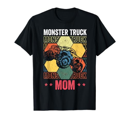 Monster Truck Mamá Mamá Divertido Cumpleaños Día de la Madre Camiseta