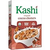 Kashi Breakfast Cereal, Organic, Whole Grain, Cocoa Clusters, 17.2oz Box (1 Box)