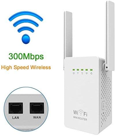 DHMXDC 300Mbps Mini Wireless n Repeater, Router/WiFi Range Extender/WiFi Booster/Wireless Access Points/Network Extender 2.4Ghz AP (WiFi Repeater)