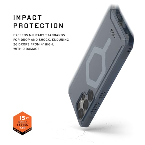 Image of Urban Armor Gear Thermoplastic Polyurethane UAG Essential Armor Rugged Slim Fit Shockproof Protective Case /Cover Designed for Galaxy S25 Ultra 5G (2025), Magnetic Charging Compatible-Cloud Blue
