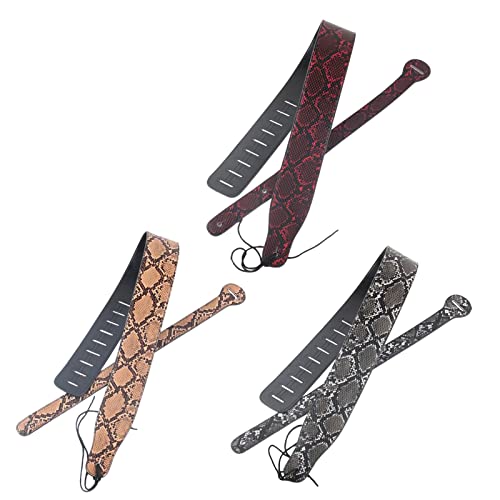 Rebellious Sangle de guitare basse et électrique en cuir de 7,9 cm de large, sangle de guitare basse, sangle réglable vintage réglable - Les Beatles, Paul McCartney, John Lennon, RIngo Starr, George Harrison Rebellious Sangle de guitare basse et électrique en cuir de 7,9 cm de large, sangle de guitare basse, sangle réglable vintage réglable – Image 3