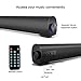 Portable Soundbar for TV/PC, Outdoor/Indoor Wired & Wireless Bluetooth 5.0 Speaker with Remote Control and Coax Cable, 2X5W Mini Home Theater Sound bar with Built-in Subwoofers for Projector (Updated)