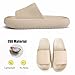 Imagen de VEXITO Chanclas Mujer Verano Hombre Pantuflas De Goma Sandalias Playa Zapatillas Casa Zapatos Suela Gruesa Baño Piscina Eva Antideslizantes Baño Beis Talla 40-41