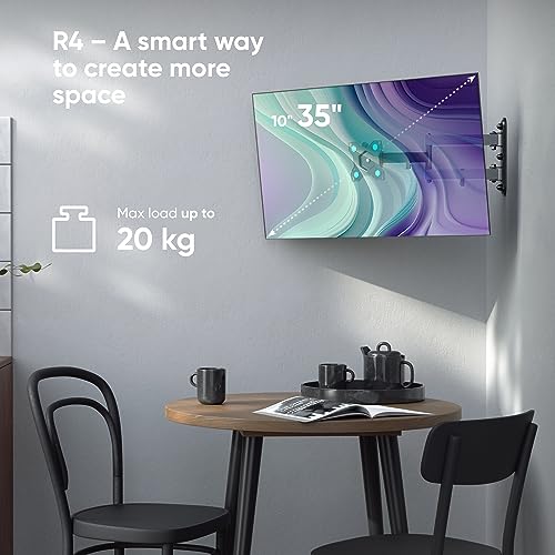 ONKRON Full Motion TV Wall Mount for 10-35 Inch TVs & Screens, PC Monitor Wall Mount up to 20 kg - Image 2