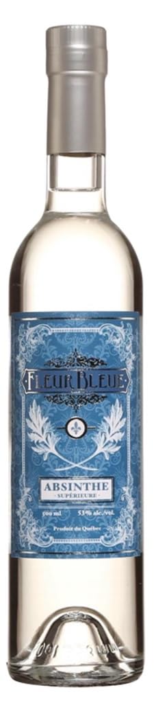 Absinthe Superiore Fleur Bleue 53% vol. – Weißer Absinth aus Quebec, Kanada, 500 ml.