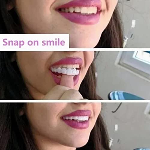 Aparelhos de dentes falsos, dentadura superior inferior sorridente personalizável temporário perfeit