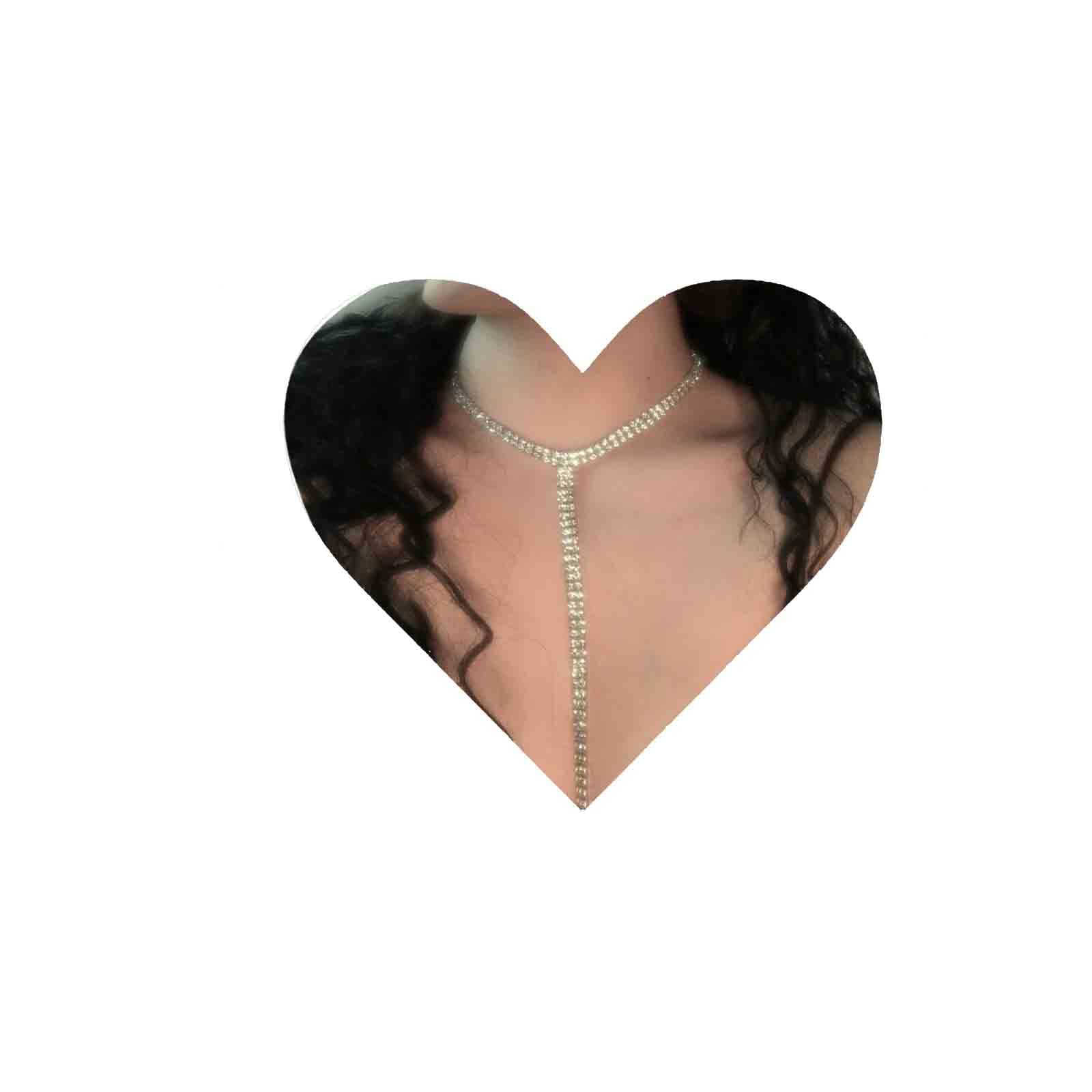 Yheakne Boho Rhinestone Crystal Y Necklace Tennis Chain Y Lariat