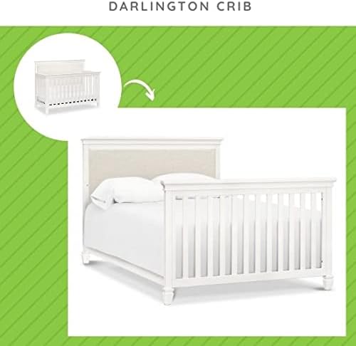 White Solid Wood Full Size Bed Conversion Kit