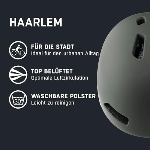 Alpina HAARLEM City-Fahrradhelm, Coffee-Grey matt, 57-61 cm – Ansicht 2