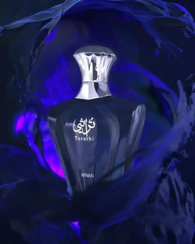 TURATHI BLUE by AFNAN - Eau de Parfum 90ML - Spicy Woody Sensational Fragrance. - Image 3
