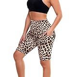 GAYHAY Biker Shorts for Women with Pockets - 8'/5'/3' Booty High Waisted Black Spandex Volleyball Short for Workout Yoga