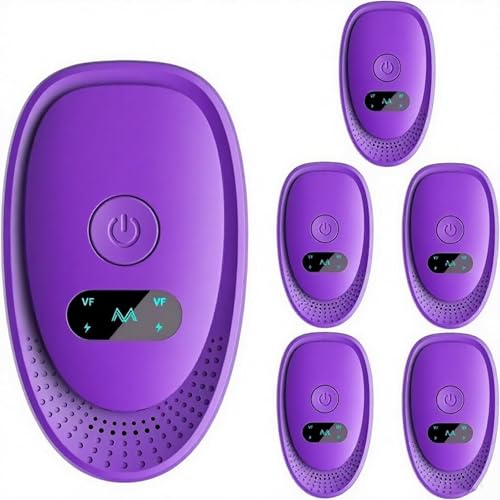 Advanced Ultrasonic Pest Repeller, Ultrasonic Pest & Mouse Repeller Indoor, Mouse, Roach, Rodent, Bugs, Spider, Ant for Home, Kitchen, Office, Warehouse, Hotel 6 Packs Violet
