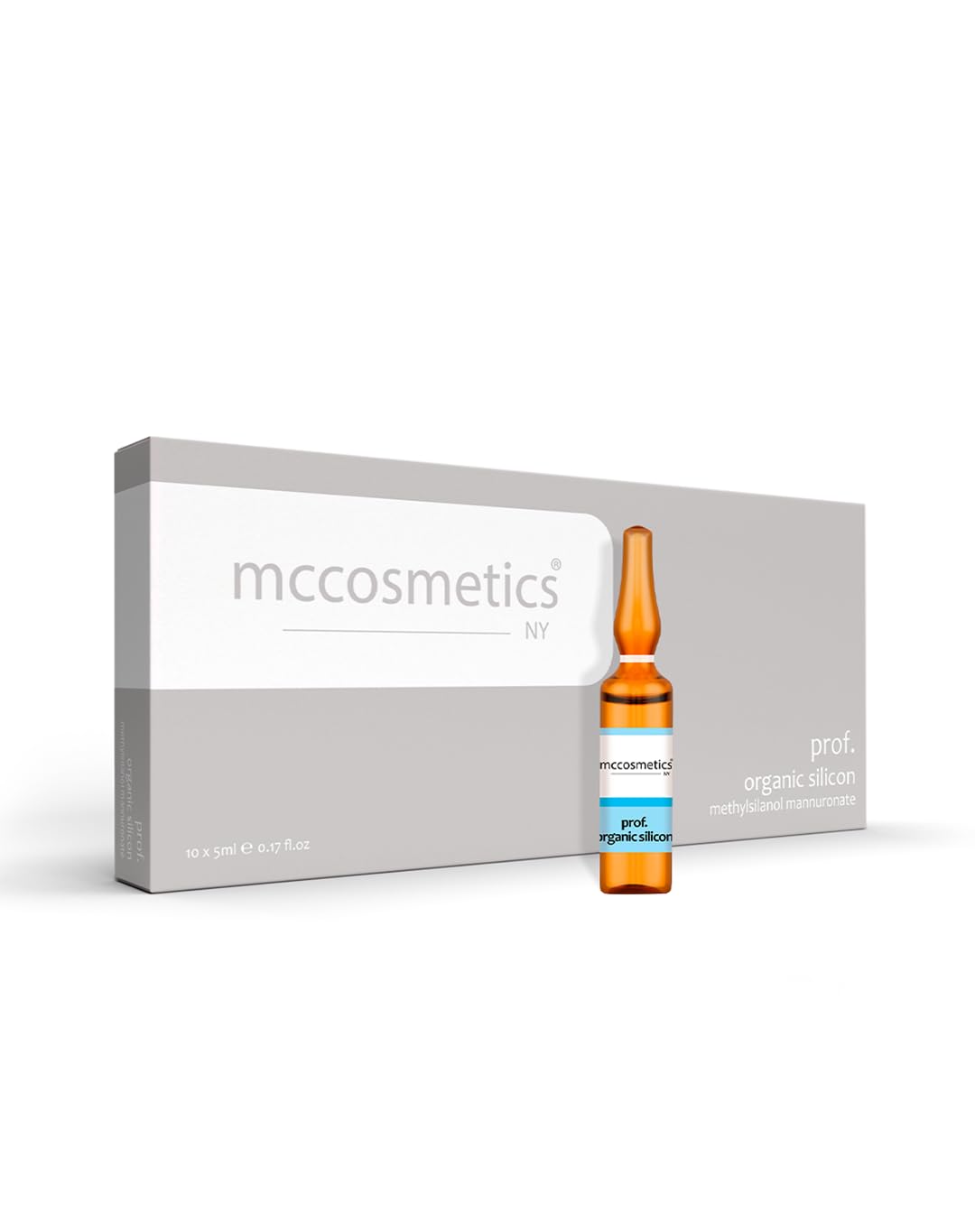 NY | Prof. Organic Silicon | Methylsilanol Mannuronate 5% | 10 x 5ml ampoules | Made in Spain