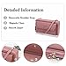 PORRASSO Crossbody Wallet Fashion Phone Bag Women's Shoulder Bag Clutch Purse Bag PU Wallet for Party Wedding Travelling Blue