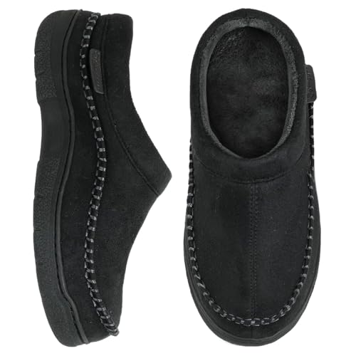 Image of Zigzagger Men's Slip On Moccasin Slippers Indoor Outdoor