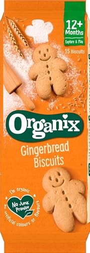 Organix Gingerbread Men Organic Toddler Snack Biscuits Box