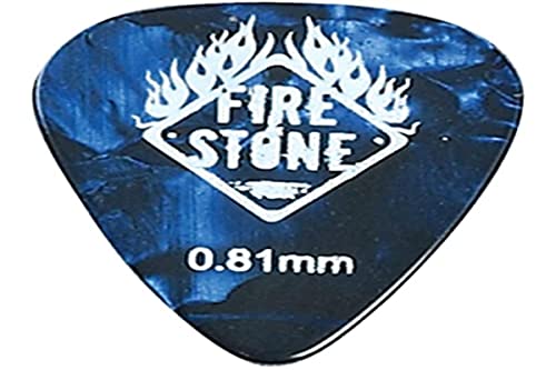 Fire Stone Púa Plectrum/Pick Mix Celuloide, 351 Forma, 0,81 mm, perlado-azul, 12 uds Cover