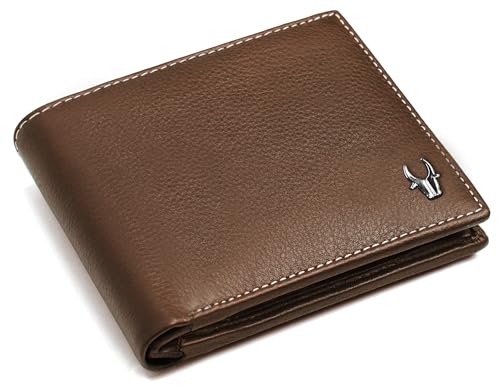 Image of WildHorn Genuine Leather Wallet for Men | Slim Bifold Wallet with RFID Blocking | Multiple Card Slots & Coin Pocket | Premium Leather Mens Wallet