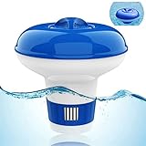 [Vaso de medicina flotante de 5 pulgadas] El vaso de medicina flotante para piscina tiene 5 pulgadas de diámetro y puede contener tabletas de 2 pulgadas / 5 cm de diámetro.