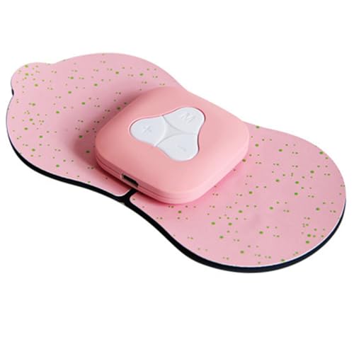 PEPLAYTAL 1 Juego Masaje Pegatinas Masajeador Cervical Dispositivo De Masaje Corporal Parche De Masaje Portátil Dispositivo De De Fatiga Estimulador Muscular Abdominales Rosa