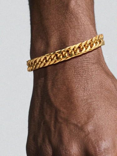 Supcare Cuban Link Bracelet for Men, 8mm/12mm/17mm Width Chains Bracelets, 7.5''/8.3''/9'' Wrist Chain for Man Husband Love Dad Gifts2