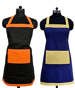 Switchon Polyester waterproof Apron combo,black and blue