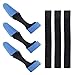 Fcnjsao 3 Set Canes Sleeves Protector Case Fastening Strap Fishing Rod Tip Covers Rod Tie Outdoor Fishing Accessories