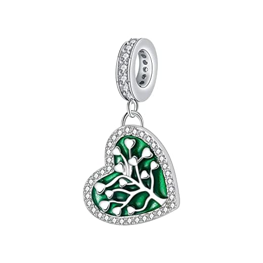Yinsen Abalorios Charms de Árbol de la Vida,Colgante Árbol de la Vida en Plata de Ley, Compatible con Europeo Pulsera Collar