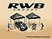 RWB (RAUH-Welt BEGRIFF) Canopy 2 Piece Set Black Limited Edition for 1/64 Scale Models by American Diorama AD-2418MJ