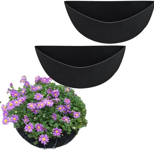 Aazon.co: Adnee 2Pcs 16Inch Fabric Planter Basket Liner-Felt Flower