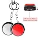 Recordable Talking Button with Keychain, 20s Voice Recording Time Sound Button Answer Buzzers Funny Buttons Record Your Own Words Also Used for Dog Pack of 2 - Red and White (Battery Included)