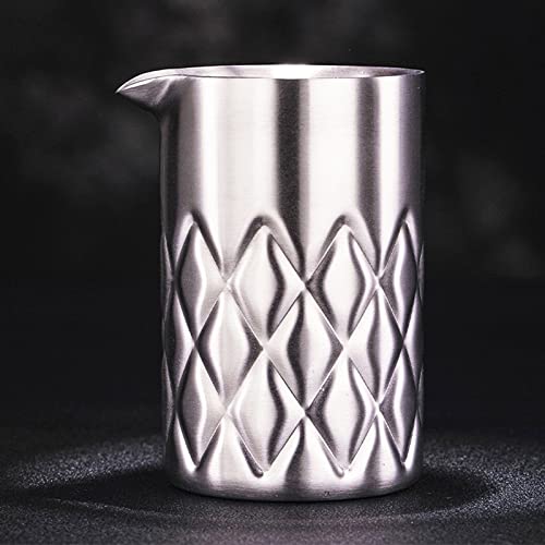 OriHomee Stainless Steel Cocktail Mixing Glass,Double Walled Steel