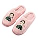 Y-PLAND Pantofole periferiche di Animazione Demon Slayer, Cartoon Warm Autumn And Winter Home Shoes, Couple Flat Shoes-Pink Style-3_EU37-39