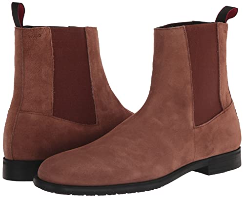 Image of HUGO mens Smooth Suede Pull on Chelsea Boot