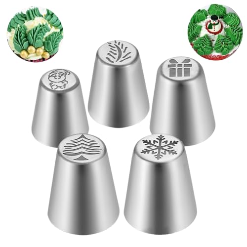 Russische Spritztüllen-Set für Weihnachten, Kuchendekorationen,...