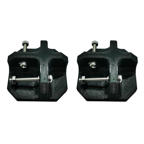 ZYRELYNX Camping Table Foot Replacement Accessories, Outdoor Beach Camp Folding Table Accessories with Screws (Black, 2Pcs)