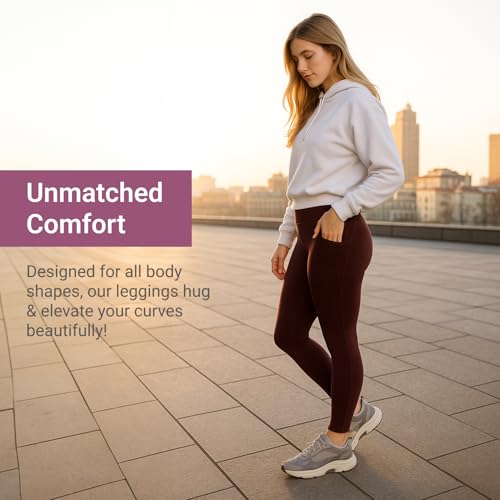 Image of SATINA High Waisted Leggings for Women - Comfortable and Stretchy in Versatile Sizes and Colors