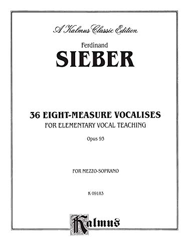 36 Eight-Measure Vocalises for Elementary Vocal Teaching, Opus 93, for Mezzo-Soprano - Image 3