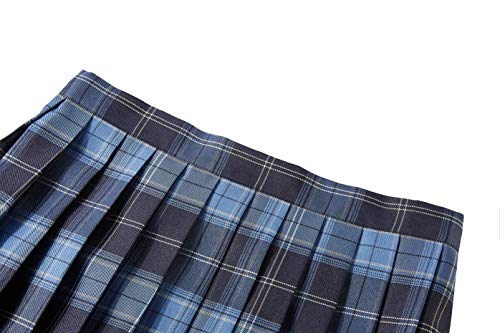 Urban CoCo Women's Uniforms Plaid Pleated Mini Skirt2