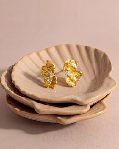 50% Off Ceramic Shell Jewelry Tray - Organize Rings & Earrings