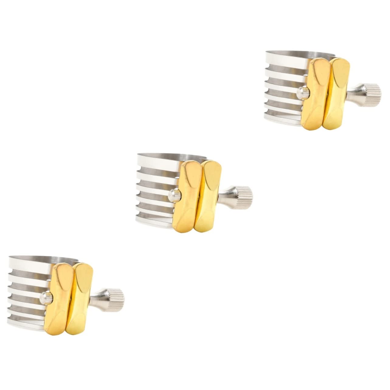 ibasenice 3pièces Pince De Fixation Acier Inoxydable Pour Saxophone Accessoire Pour Musiciens Clip De Remplacement Pour Tenor Et Alto Saxophone Améliore La Clarté Du