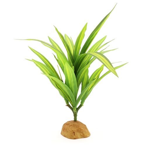 Image of 2 pcs Reptile Silk Plants - Premium Aquarium & Terrarium Decor,Artificial Plants for Fish Tanks, Geckos, Bearded Dragons, Snakes, Turtles, and Lizards Habitats - Durable, Non-Toxic, Easy Maintenance