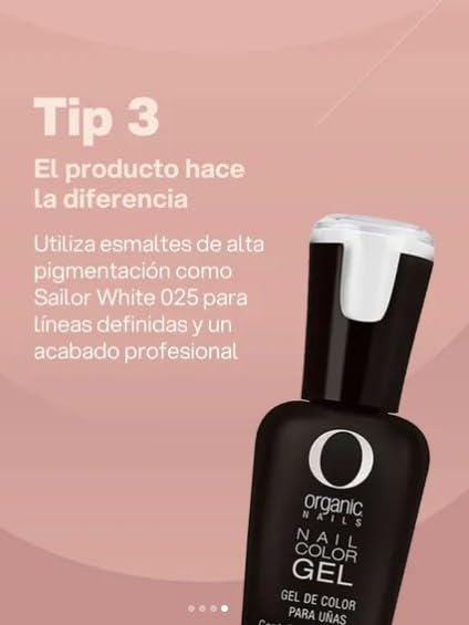 Organic Nails Gel Color Seiler White miniatura 6
